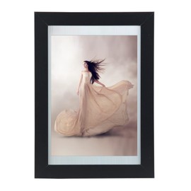 IDEAL TREND Elegant Picture Presentation with ALVA Wooden Picture Frame Timeless Design Photo Frame: Colour: Black Format: 24 x 30 cm