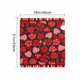 Numland Love and Romance Many Different Hearts and Love Magnetic Anti-UV 100% Polyester Standard Size 21x18 in Oxford Garden,Postbox Letterbox Cover