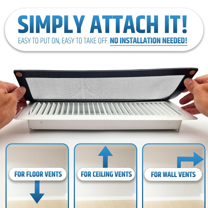 Powerful Magnetic Vent Screen Mesh Covers (3-Pack) That Will Never