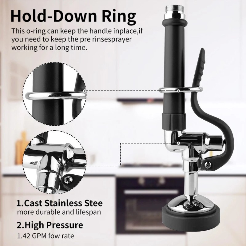 MDHAND Pre Rinse Sprayer Commercial Kitchen Faucet Replacement Parts Rinse