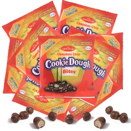 Cookie Dough Bites Candy, Mini Individual Bags, Milk Chocolate Covered, Perfect Party Favors, 10 Count