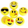 RINCO (1 Dozen) 1.75" EMOTICON Emoji Face LIP GLOSS