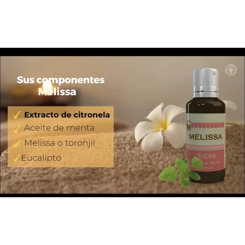 L`eudine Leudine Melissa Oil Elimina La Ansiedad 1 Fl Oz