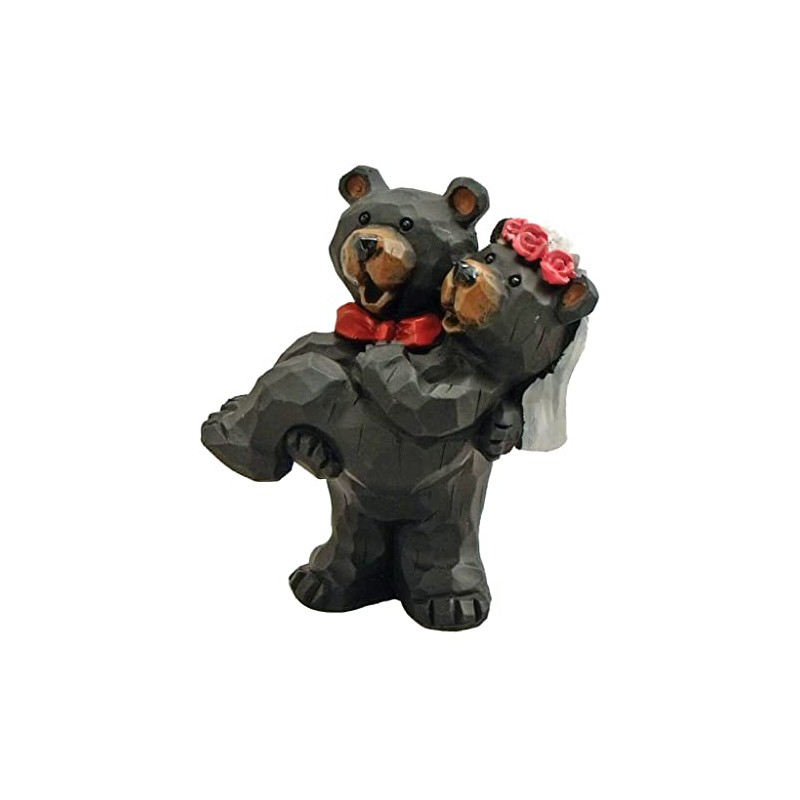 Lipco Wedding Bears Bride and Groom Figurine, 4.5-inches