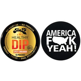 TeaZa Herbal Pouch Cinnamon 1 Can with DC Crafts Nation Skin Can Cover - America