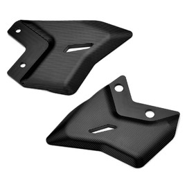 LEDISHUN Motorcycle Front Footpeg Protection Cover Foot Peg Footrest set Heel Plates Guard Protector (for Kawasaki Vehicle) Ninja650 Z650RS Cafe Z650 Ninja 650 2018-2025 (Black)