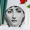 Lina Cavalieri Plate, Wall Decorative Plate, Mysterious Face Plate Wall
