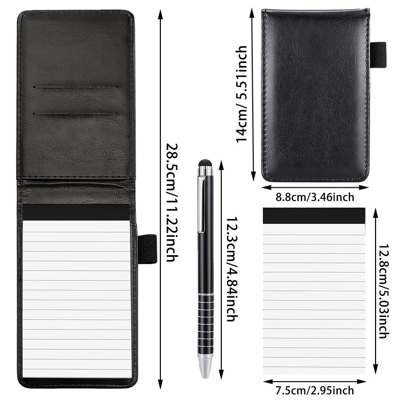 NEUSID 4 Pcs Small Pocket Notebook Mini Notepads Set, A7
