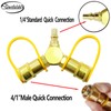 GUOFALDE 1/4" RV Propane Quick Connect Adapter, Propane Tee Y