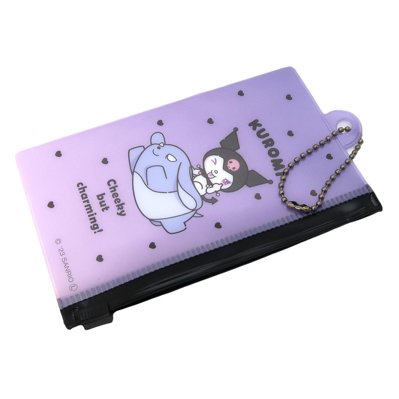Kuromi Fastener Case - Zipper Pouch Case Closure with Chain