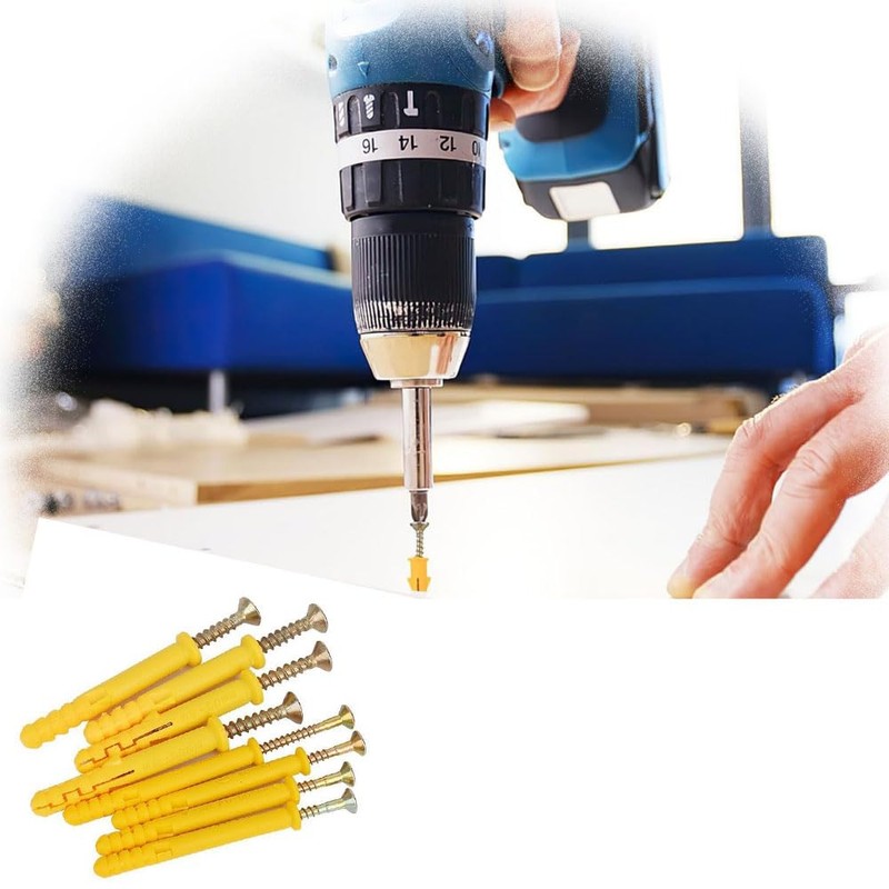 Board Anchors, 50 Pieces, Plasterboard Anchors, Hollow Wall Anchors, Drywall