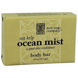 River Soap Company Vegetable Ocean Mist Bar 4.5-oz all Bath with Sea Kelp