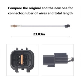 DOSKJOK Sensor de oxígeno O2 de relación de combustible de aire 234-4194 de repuesto para 250-24462 compatible con Hyundai Santa Fe/XG 350 Kia Amanti/Optima/Rondo/Sedona/Sorento