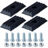 Hoite 4 Pcs Stop Buffer Leaf Spring Intermediate Plate Rubber
