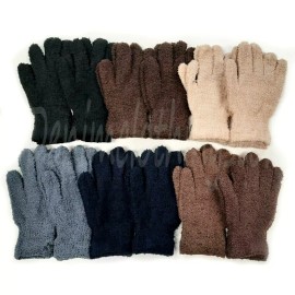 Magic 60 Pairs Men Women Fuzzy Cozy Warm Magic Winter Gloves Knit Bulk Wholesale Lots