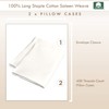 Pizuna 100% Cotton Housewife Pillowcases 2 Pack Off White 48x74cm,