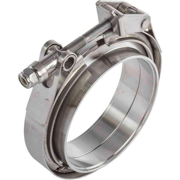 JEGS Quick Release V-Band Clamp And Flanges | 304 Stainless