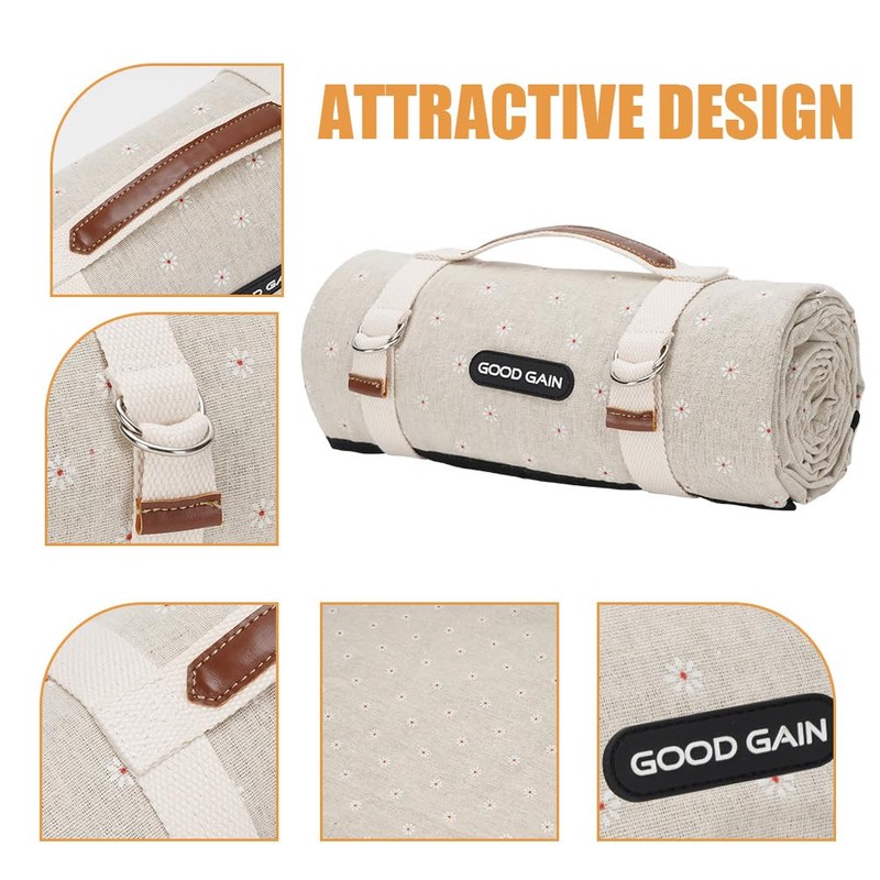 G GOOD GAIN Picnic Blankets Waterproof Extra Large - Outdoor