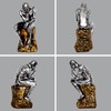 SAINWORDS The Thinker Statue Figurine Thinking Man Resin Decor Sculpture