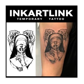 INKARTLINK Jagua Tattoos Set of 2 2 Weeks Long Lasting Waterproof Tattoo Stickers Tattoo Stickers for Men Women Trendy Men Women Semi Permanent Disappearing Tattoo Wrist Arm Hand Back Leg Abdomen