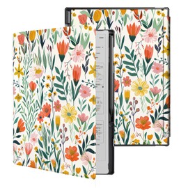 Famavala Case for Remarkable Paper Pro Tablet 11.8" Inch Color Display with Auto Sleep/Wake, Lightweight and Hard Back Shell Protective Cover with Built-in Pen Holder Slot (Blossoms)