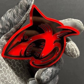 Emblem Badge 2PCS Shark Emblem Badges – 3D Aggressive Racing Style Car & Truck Fender Decals