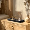 MAONAME Black Bathroom Vanity Tray, Rustic Long Narrow Rectangle Farmhouse