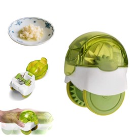 1 Pcs Garlic Chopper Professional Manual Garlic Crusher with Roller Cutter for Kitchen Tool, Easy to Clean