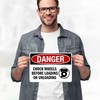 Danger Chock Wheels Before Loading or Unloading OSHA Sign, 10x7