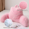 Holawakaka Standard Faux Fur Bed Rest Pillow with Arms, Rabbit