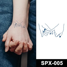 24 Sheets Semi Permanent Tattoo Stickers Waterproof - Realistic Fun Temporary Tattoos - Funny Sweet Love Patterns - Lasts 2 Weeks - Skin-Safe Makeup Body Art Tattoo Sticker Pack for Men Women - SteadyINK®