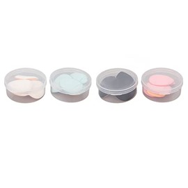 20pcs mini dedo en polvo de dedo, Cosmética Puff Mini Tamaño del dedo Forma Triangle 4 Colors Sponges de maquillaje para contornear