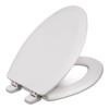 Centoco Wooden Toilet Seat Elongated, Closed Front with Cover, Residential,