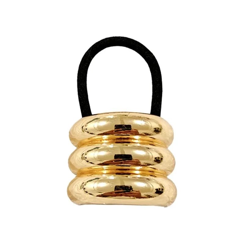 Haircuff Liga Para Cabello Accesorios De Moda Scrunchi Metal