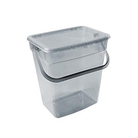 Plast Team Washing Powder Storage Box with Lid Food Container (10 L, Grey)
