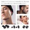 YUWENW 10 Pairs Black Piercing Earrings Stud Earrings Stainless Steel