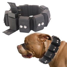 Walktime Tactical Weighted Dog Collar - Weights for Training & Exercise - Small, Medium, Large Dogs