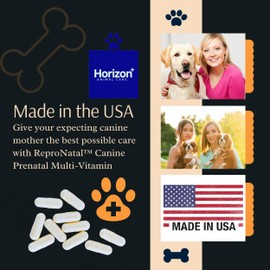 Canine Prenatal Multi-Vitamin Capsules - 60-Day Supply to Aid Full-Term Pregnancies and Promote Optimal Health for Expecting Dogs - ReproNatal™ Dog Supplement