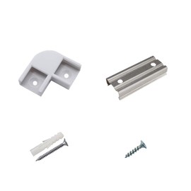 hunhun L-Shape Corner Connector U Shape LED Aluminum Channel System (U Channel Type)