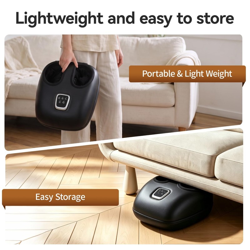 Shiatsu Foot Massager with Heat, Relaxes the Feet, Fits up
