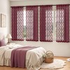 2 Panels Christmas Vintage Lace Curtains 52 x 63 Inch
