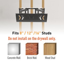 Korfull TV Wall Mount for 23-70 inch LED LCD OLED 4K TVs up to 110lbs, Full Motion TV Mount, Articulating TV Bracket Max VESA 400x400mm, Fits 12/16 Inch Wood Studs