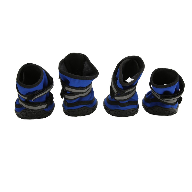 4Pcs Dog Boots Waterproof Prevent Slipping Reflective Large Dog Winter