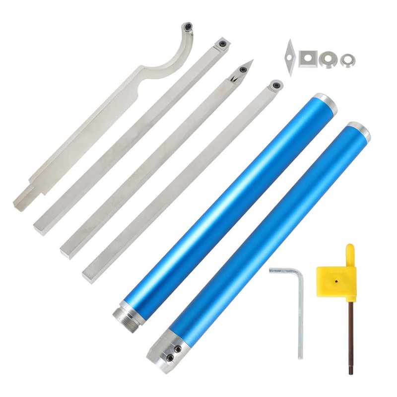 findmall Carbide Woodturning Lathe Tool Set Including Rougher, Finisher, Detailer,
