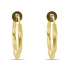 Clip On Spring Hoop Earrings for Non-Pierced Ears (17mm, Gold-Tone