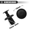 Motoforti Universal Clips Rivets Fastener, 6mm Hole 15mm Head Defender,