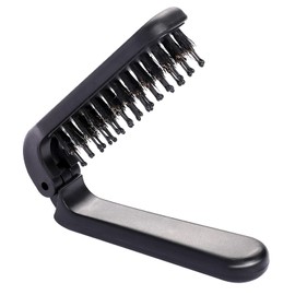 Travel Hair Brush, Mini Foldable Hair Brush, Portable Boar Bristle Hair Comb, Pocket Size, Foldable Comb, Hair Styling Tool, Mini Hair Brush for Purse, Gym, Swimming, Car