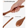 Mooues 9 Piece Natural Acacia Wooden Spoons for Cooking, Wooden