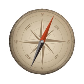Universal Replacement Wheel Cover Vintage Compass Pattern Waterproof Spare Wheel Cover Dustproof Tyre for Trailer, Motorhome, SUV, Off-Road Vehicle Wheel 16 Inch