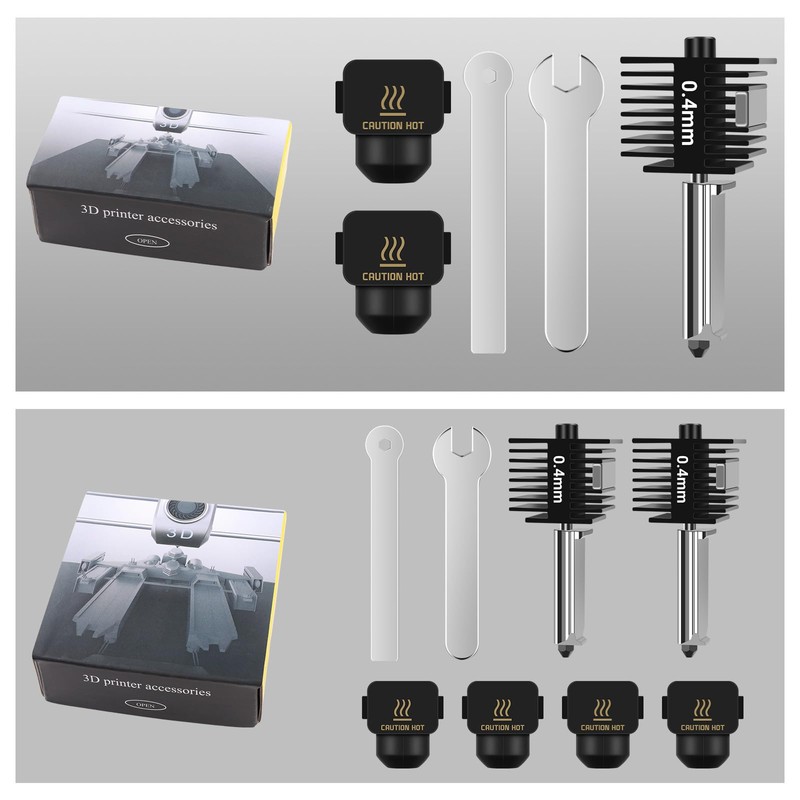 2 Pack A1 Mini/A1 Hotend Print Head Upgrade Extruder Replacement